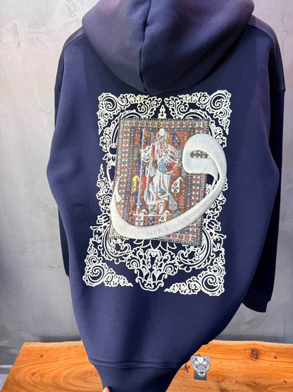 Hoodie oversize Blue 5284