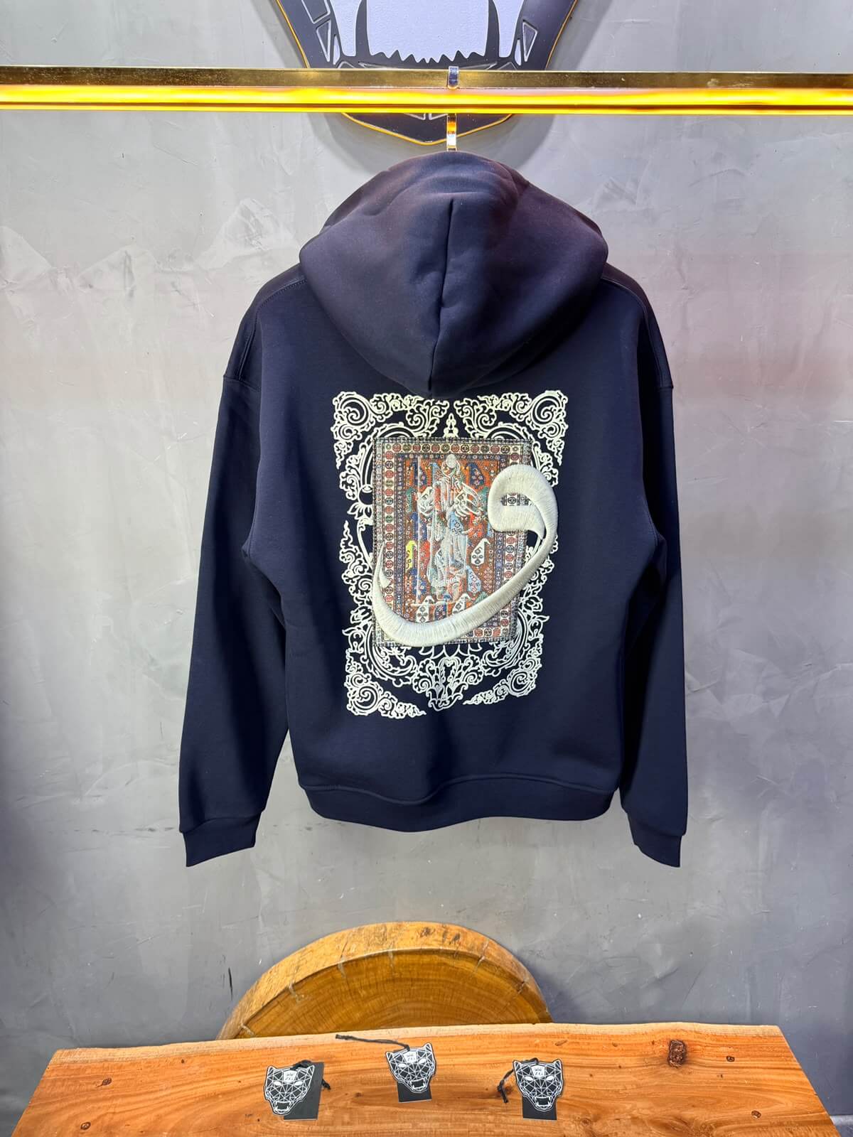 Hoodie oversize Blue 5284