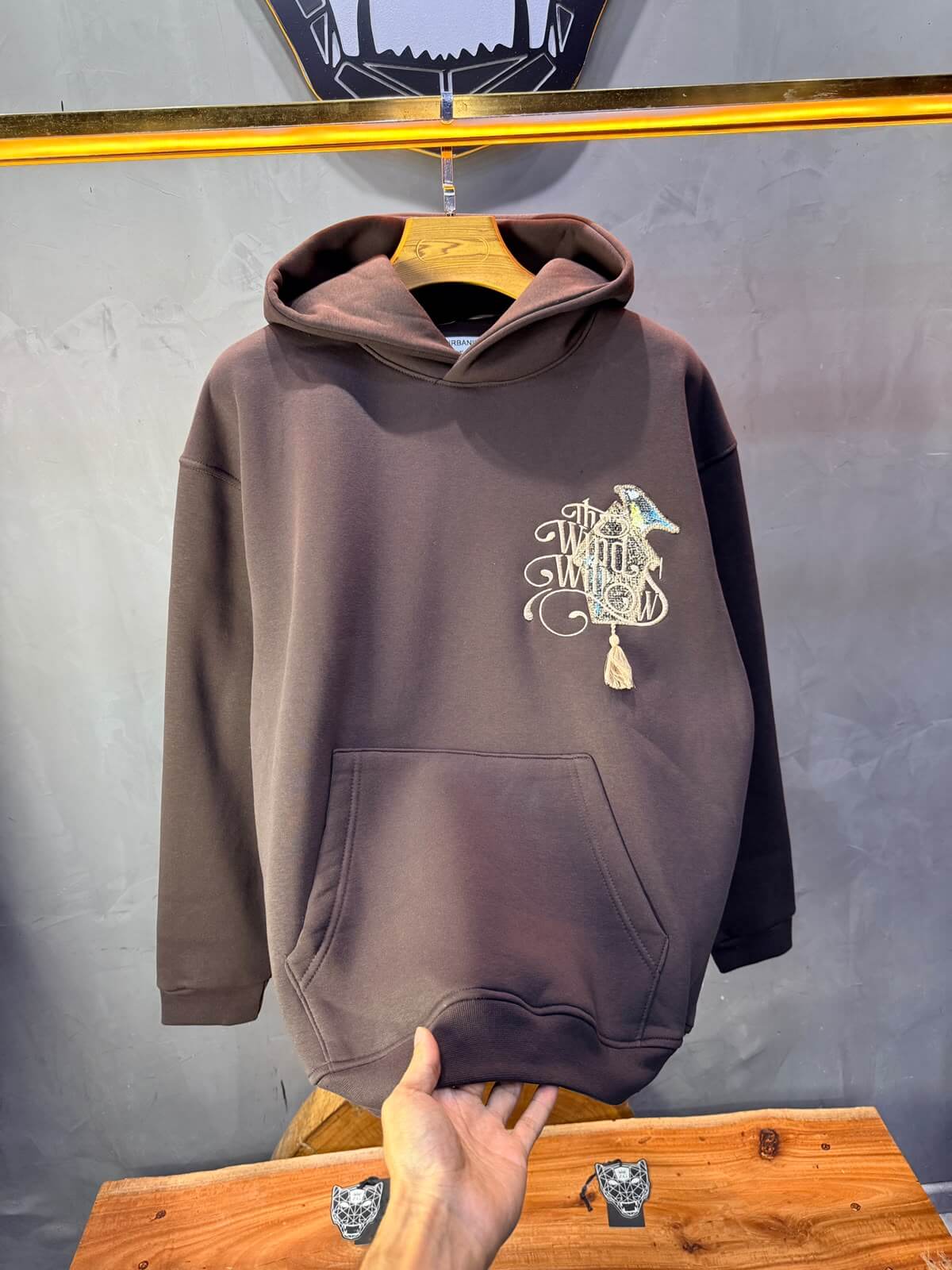 Hoodie oversize Brown 5248