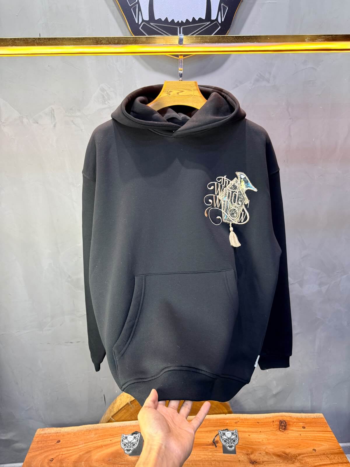 Hoodie oversize Noir 5248