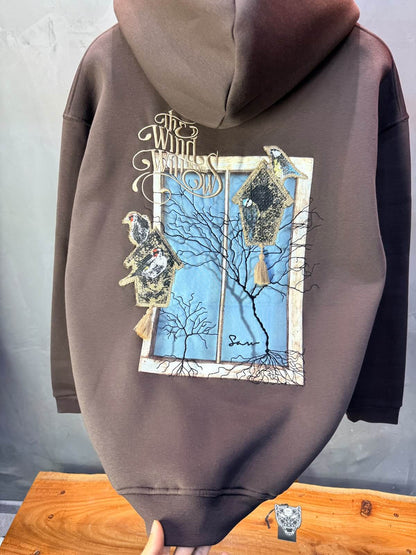 Hoodie oversize Brown 5248