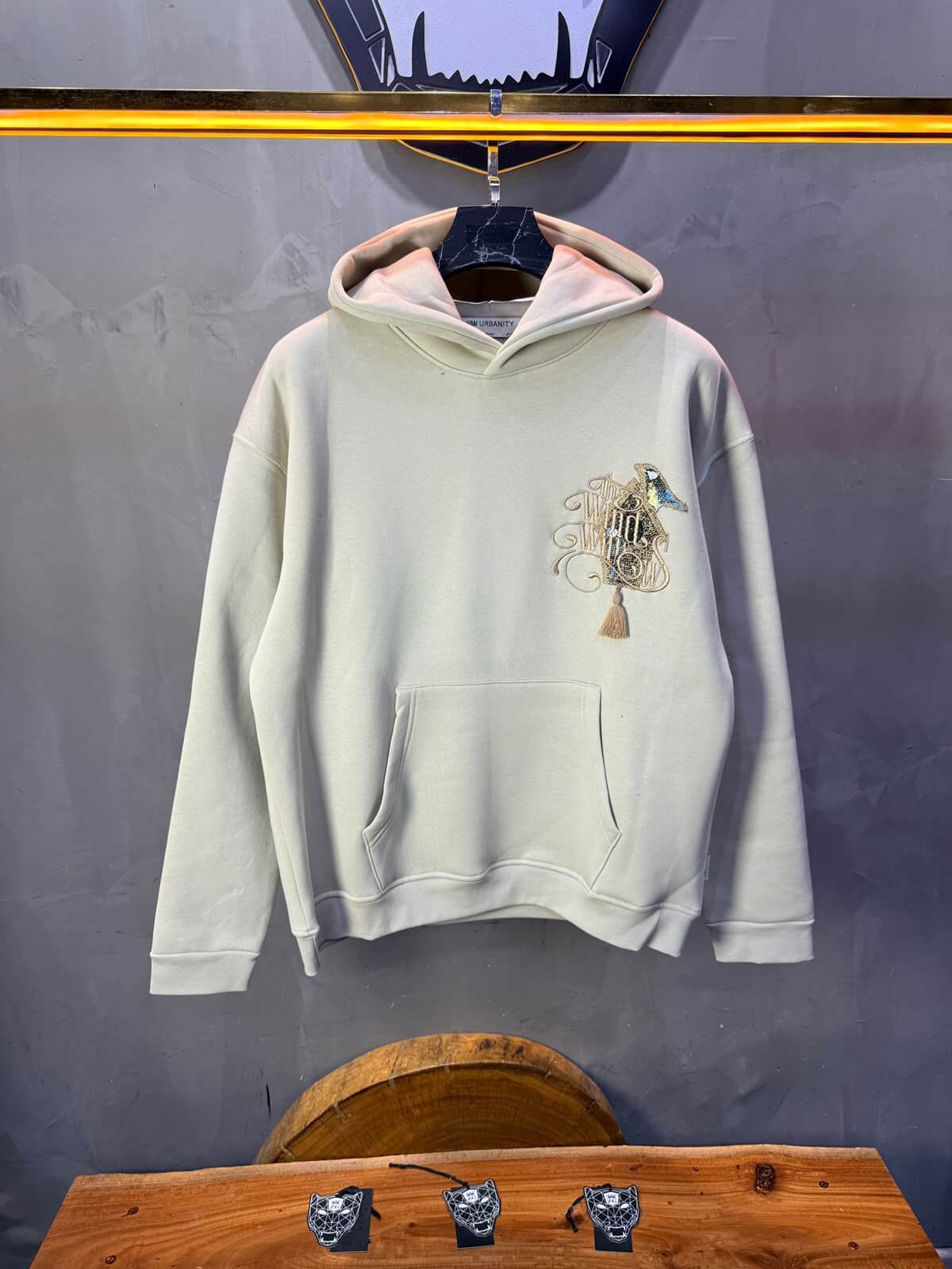 Hoodie oversize Beige 5248