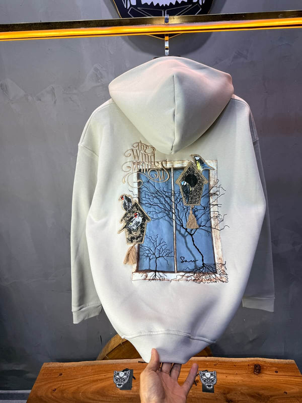 Hoodie oversize Beige 5248