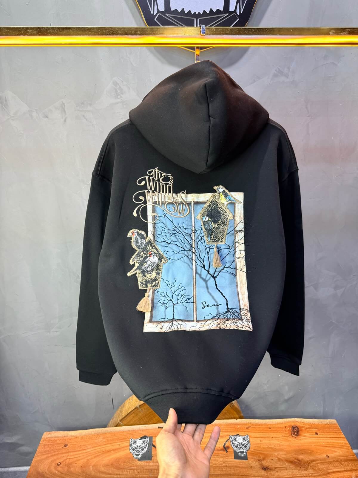 Hoodie oversize Noir 5248