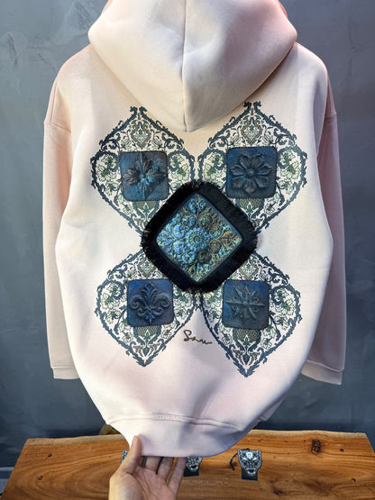 Hoodie oversize Rose Roudré 5282