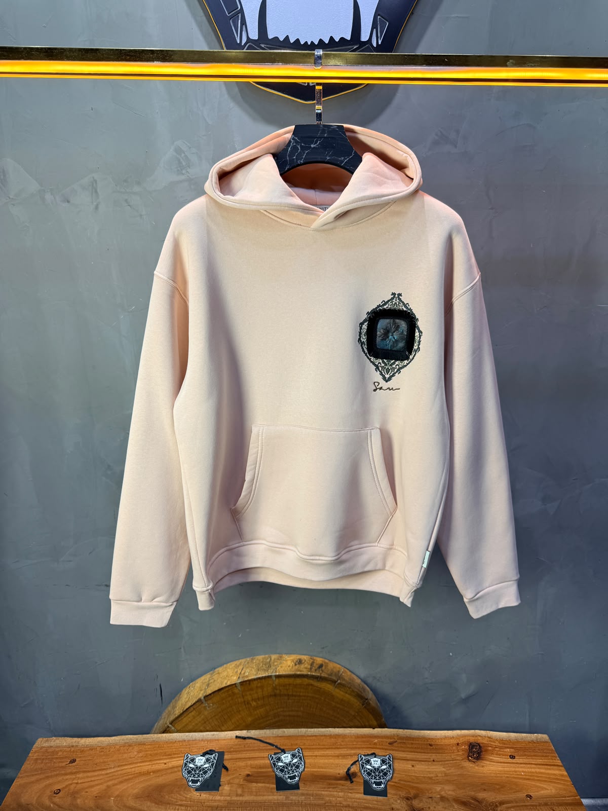 Hoodie oversize Rose Roudré 5282
