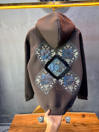 Hoodie oversize Brown 5282