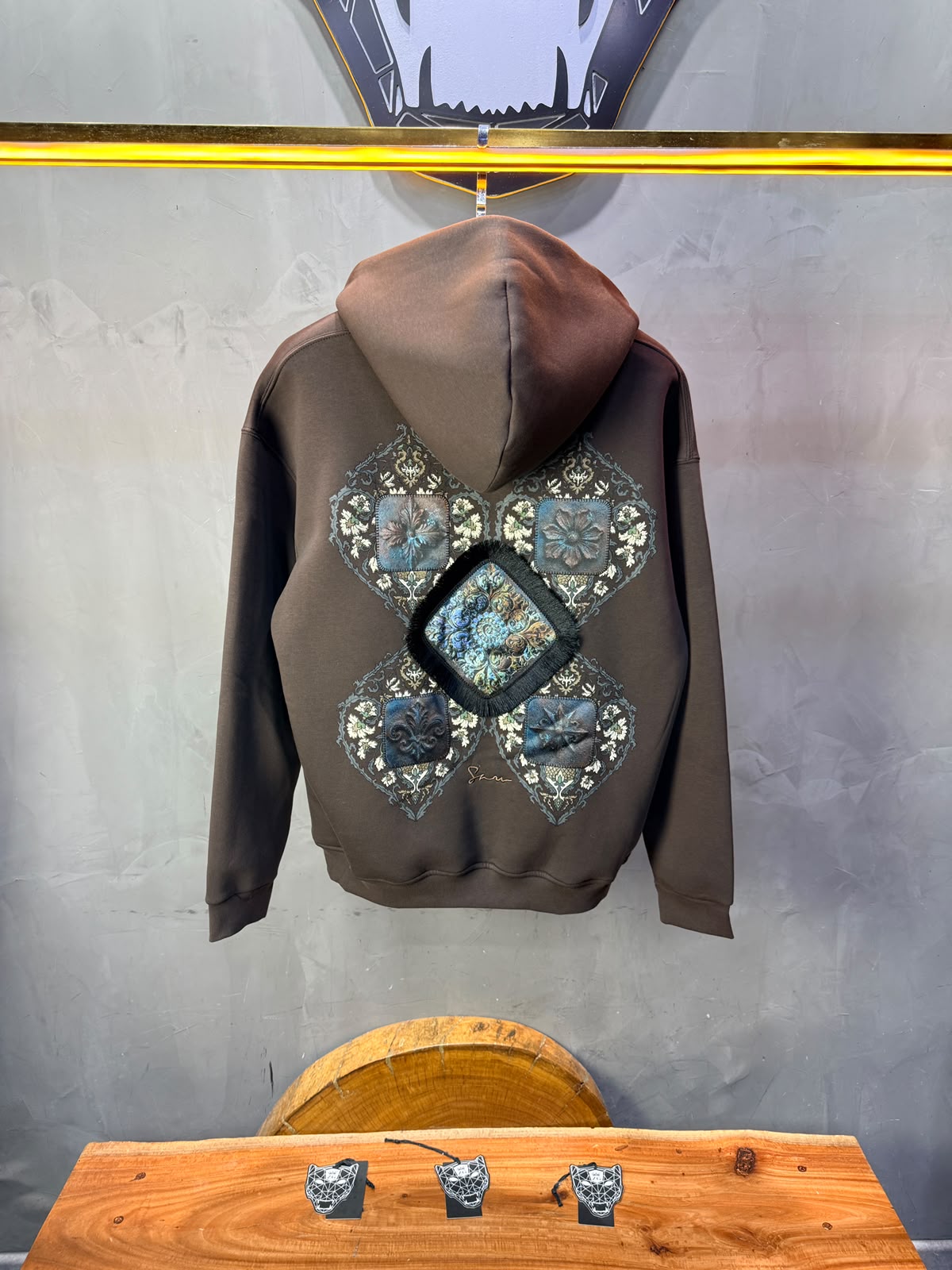 Hoodie oversize Brown 5282