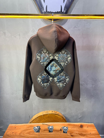 Hoodie oversize Brown 5282