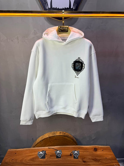 Hoodie oversize Blanc 5282