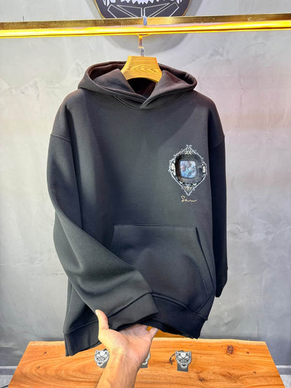 Hoodie oversize Noir 5282
