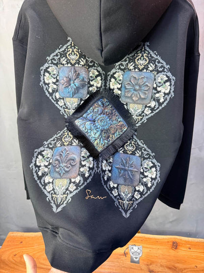 Hoodie oversize Noir 5282