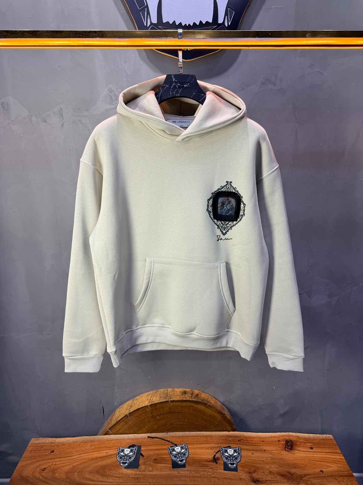 Hoodie oversize Beige 5282