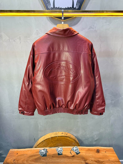Veste oversize homme Red cuir doublée