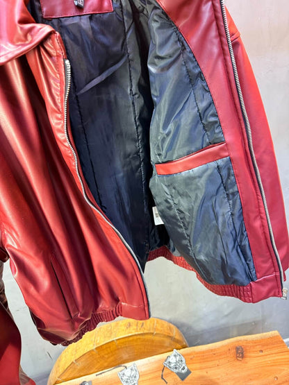 Veste oversize homme Red cuir doublée