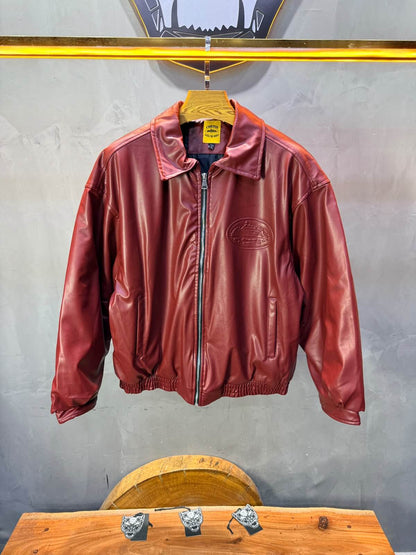 Veste oversize homme Red cuir doublée