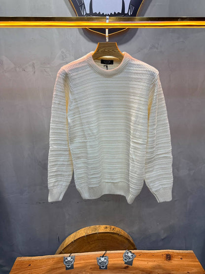 Pull tricot écru Regular size 5545