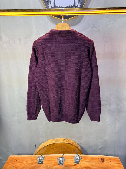 Pull tricot Bordeaux Regular size 5545
