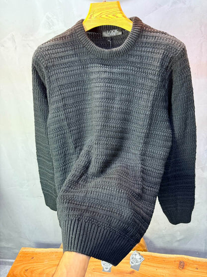 Pull tricot Noir Regular size 5545