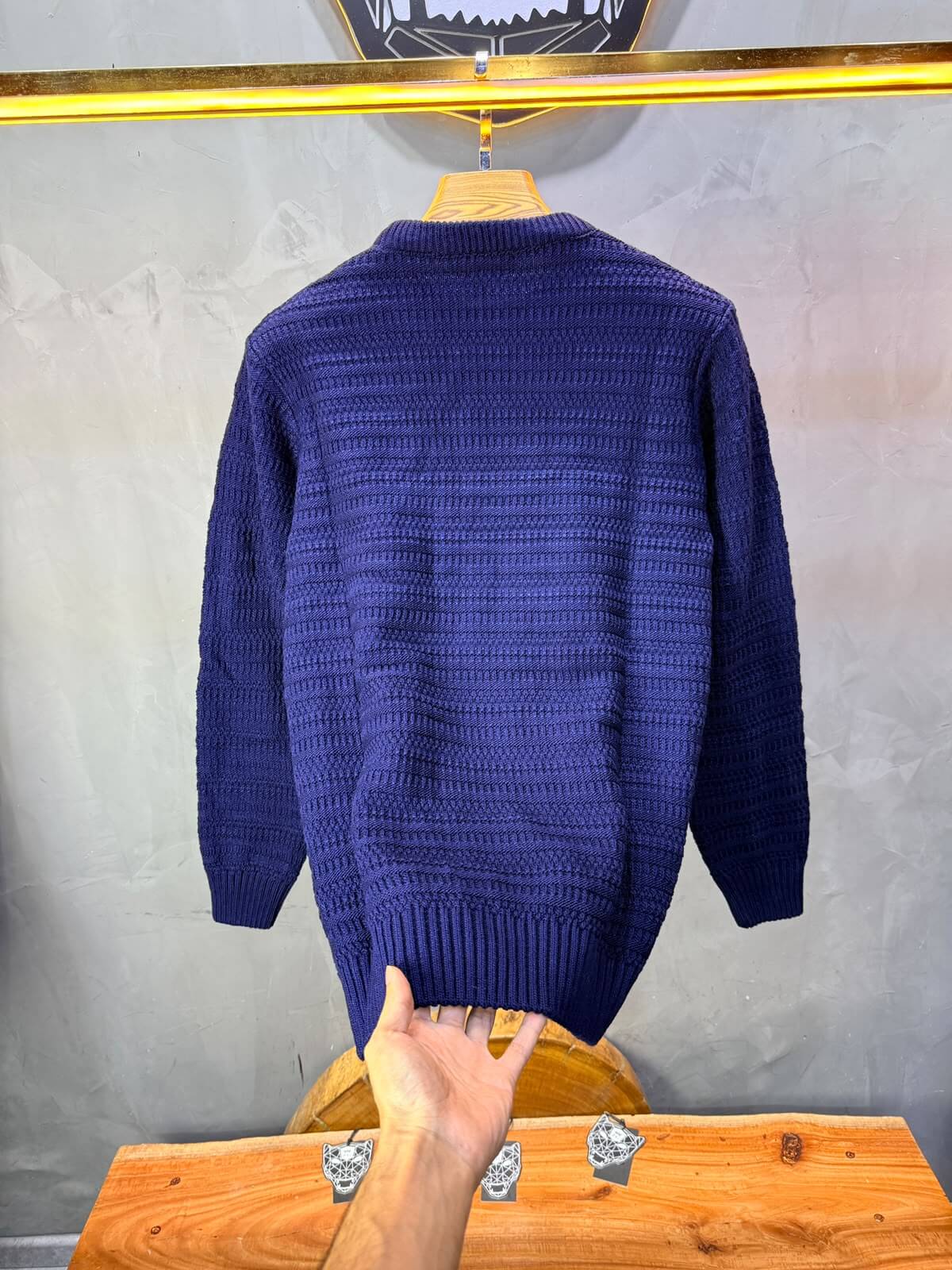 Pull tricot Navy Blue Regular size 5545