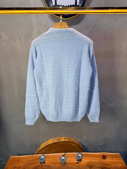 Pull tricot Bleu Ciel Regular size 5545