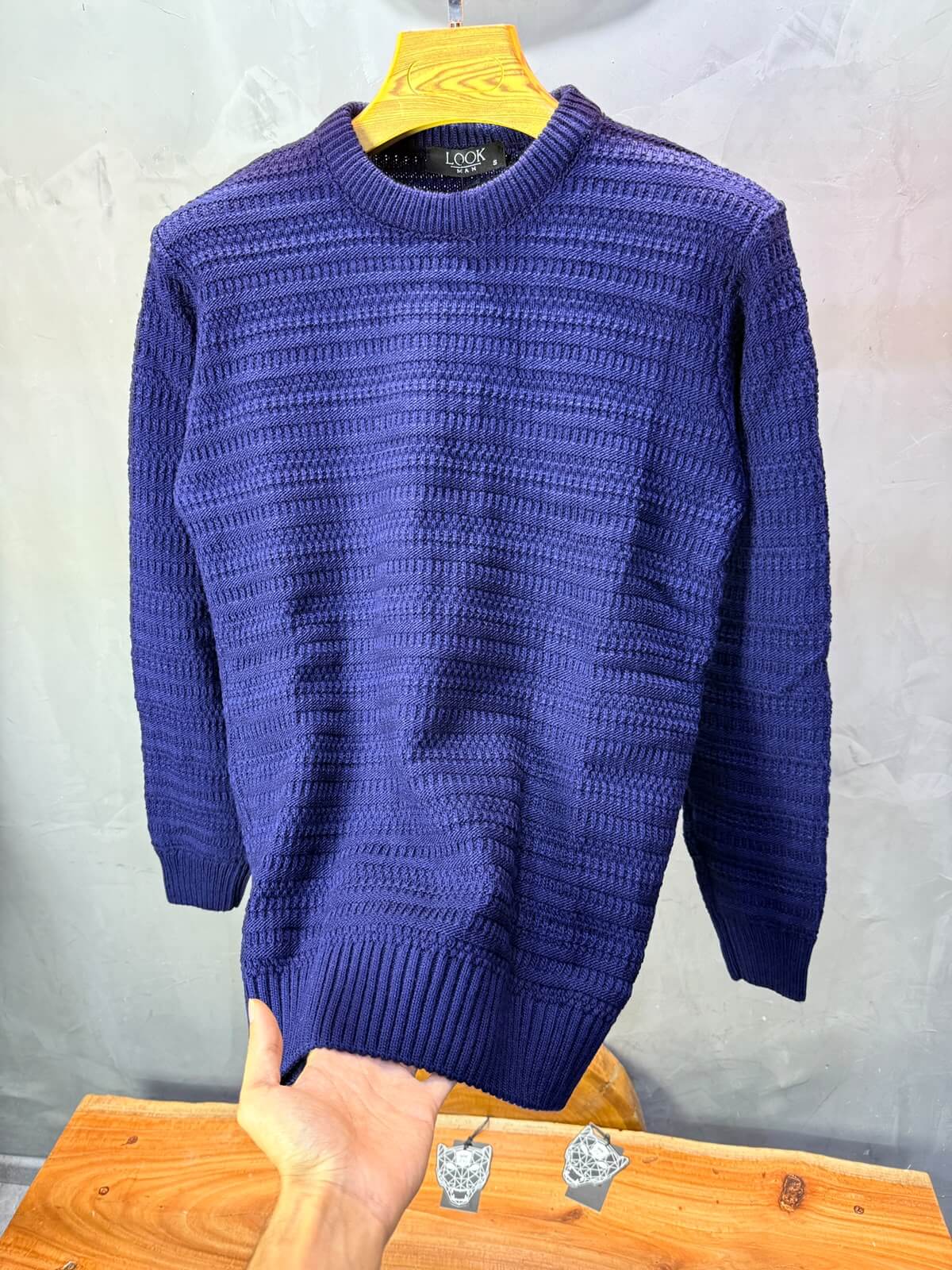Pull tricot Navy Blue Regular size 5545