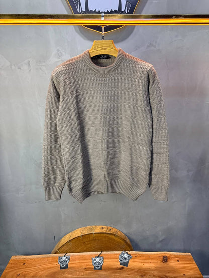 Pull tricot Gris Chiné Regular size 5545