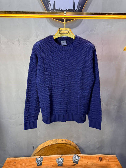 Pull tricot Navy Blue Oversize 9767