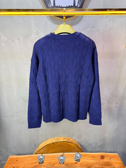 Pull tricot Navy Blue Oversize 9767
