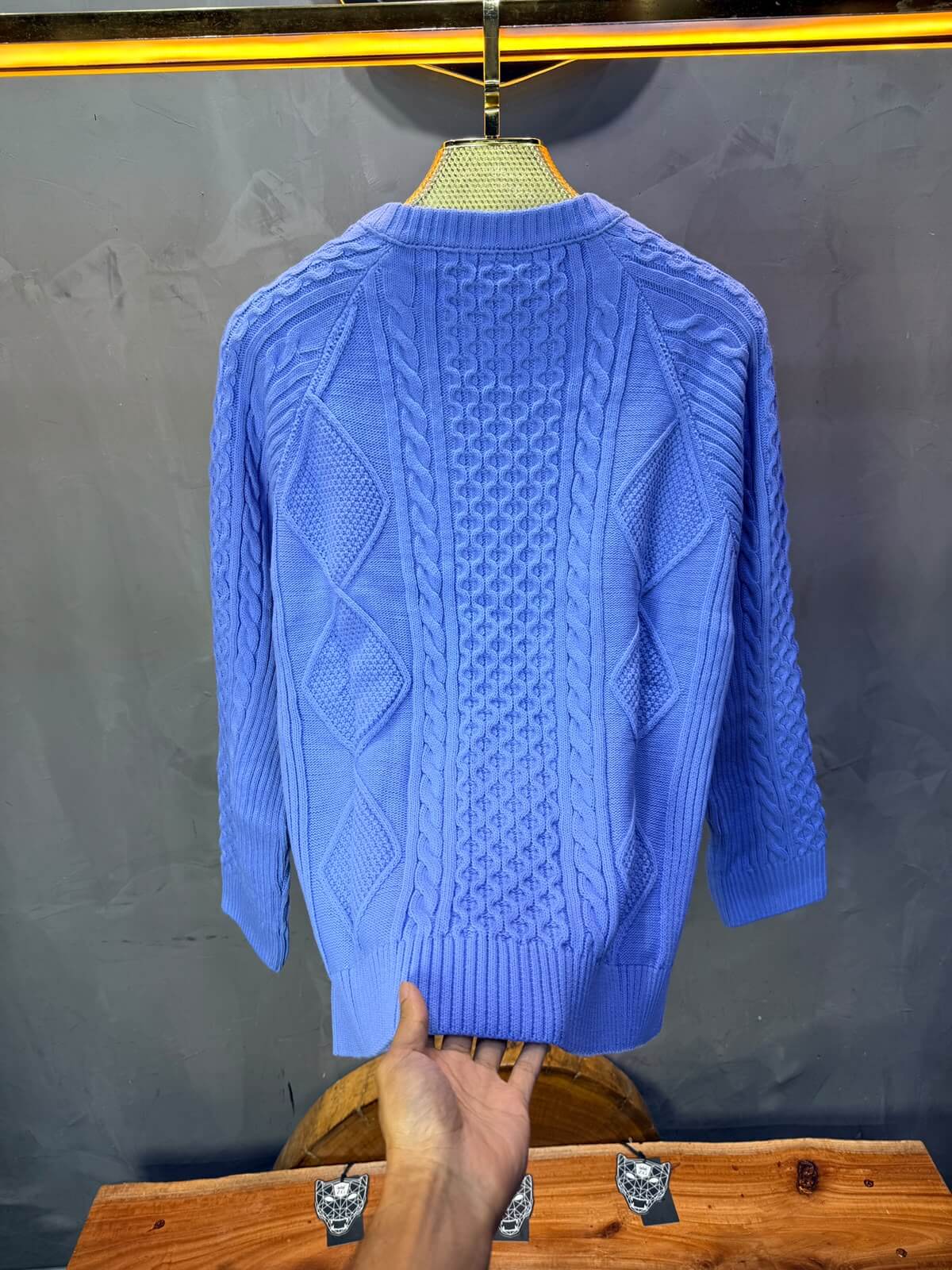 Pull tricot Blue Ciel Oversize 9772