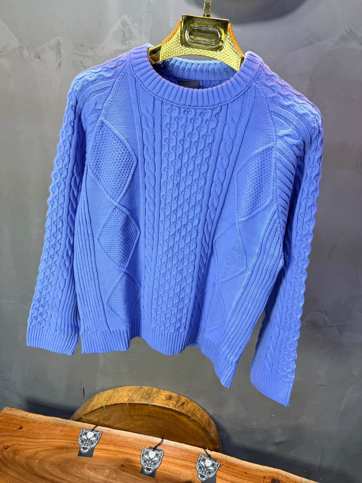 Pull tricot Blue Ciel Oversize 9772