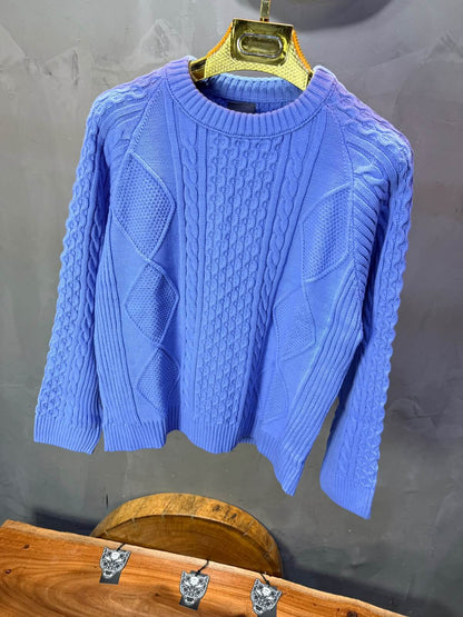 Pull tricot Blue Ciel Oversize 9772