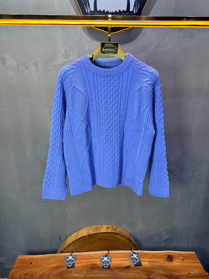 Pull tricot Blue Ciel Oversize 9772