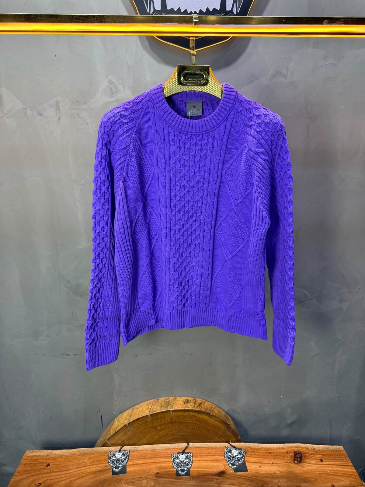 Pull tricot Violet Oversize 9772