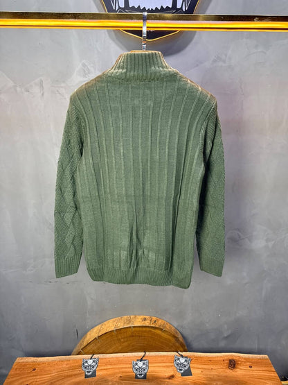 Pull tricot Vert Regular size 5520