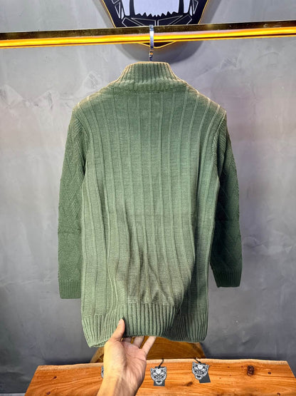 Pull tricot Vert Regular size 5520