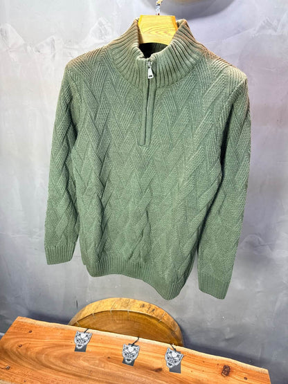 Pull tricot Vert Regular size 5520