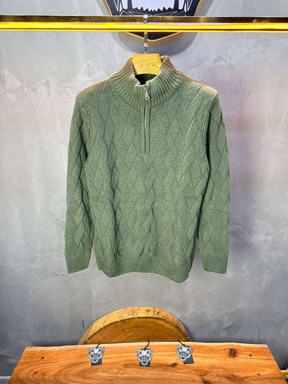Pull tricot Vert Regular size 5520