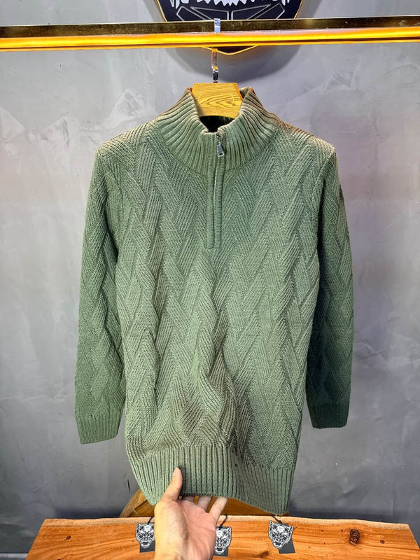 Pull tricot Vert Regular size 5520