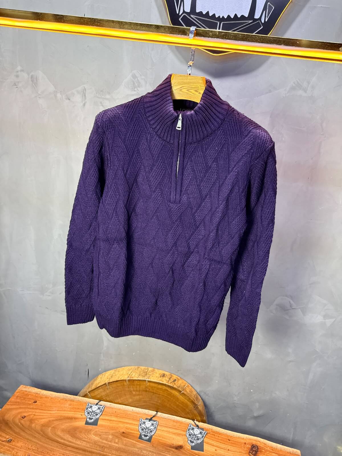 Pull tricot Violet Regular size 5520