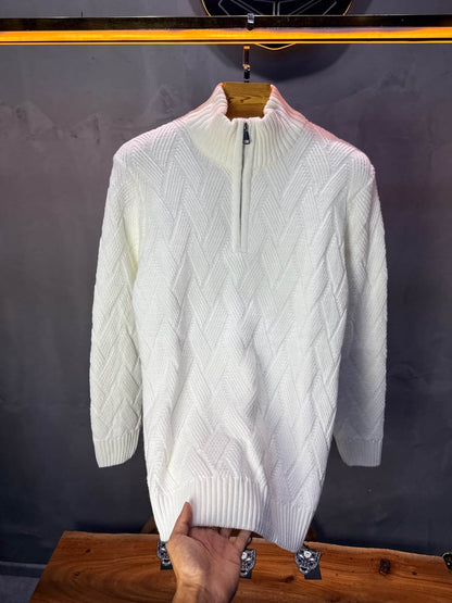 Pull tricot Blanc Regular size 5520