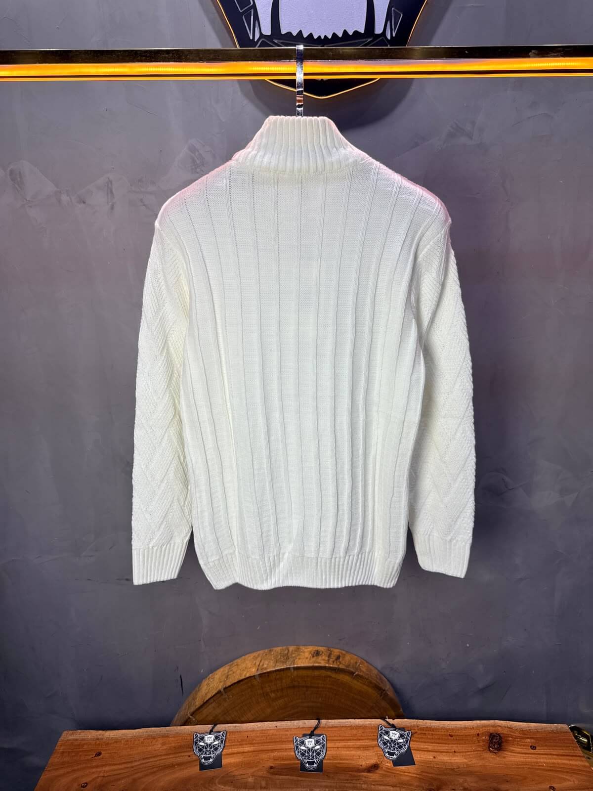 Pull tricot Blanc Regular size 5520