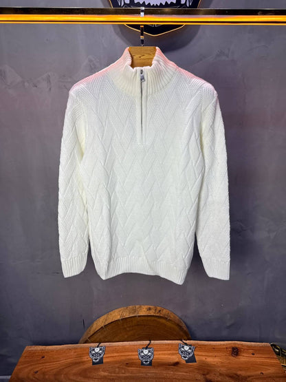 Pull tricot Blanc Regular size 5520