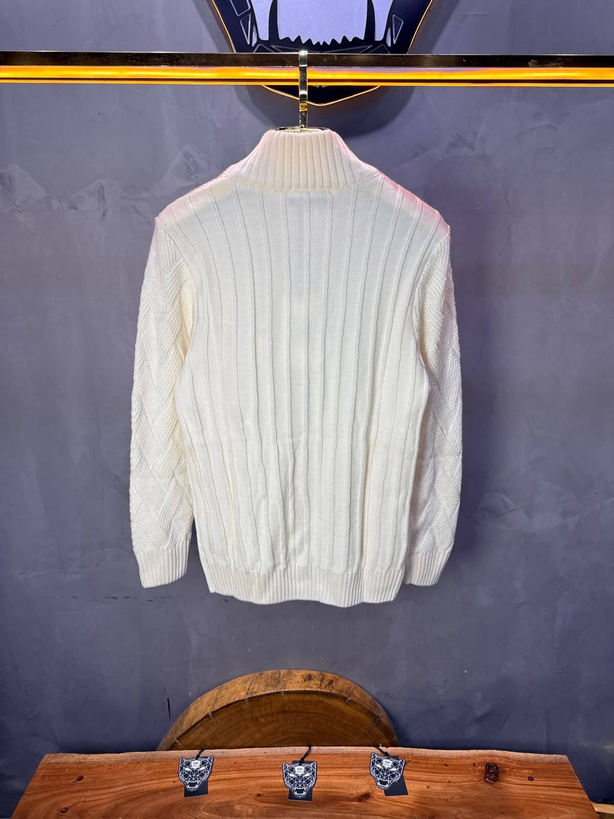 Pull tricot Blanc Regular size 5520