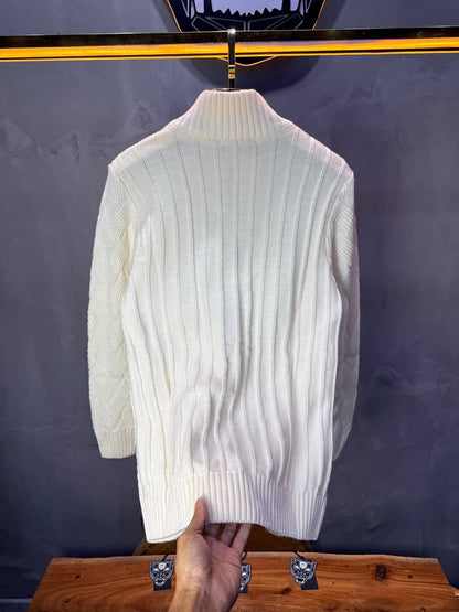 Pull tricot Blanc Regular size 5520