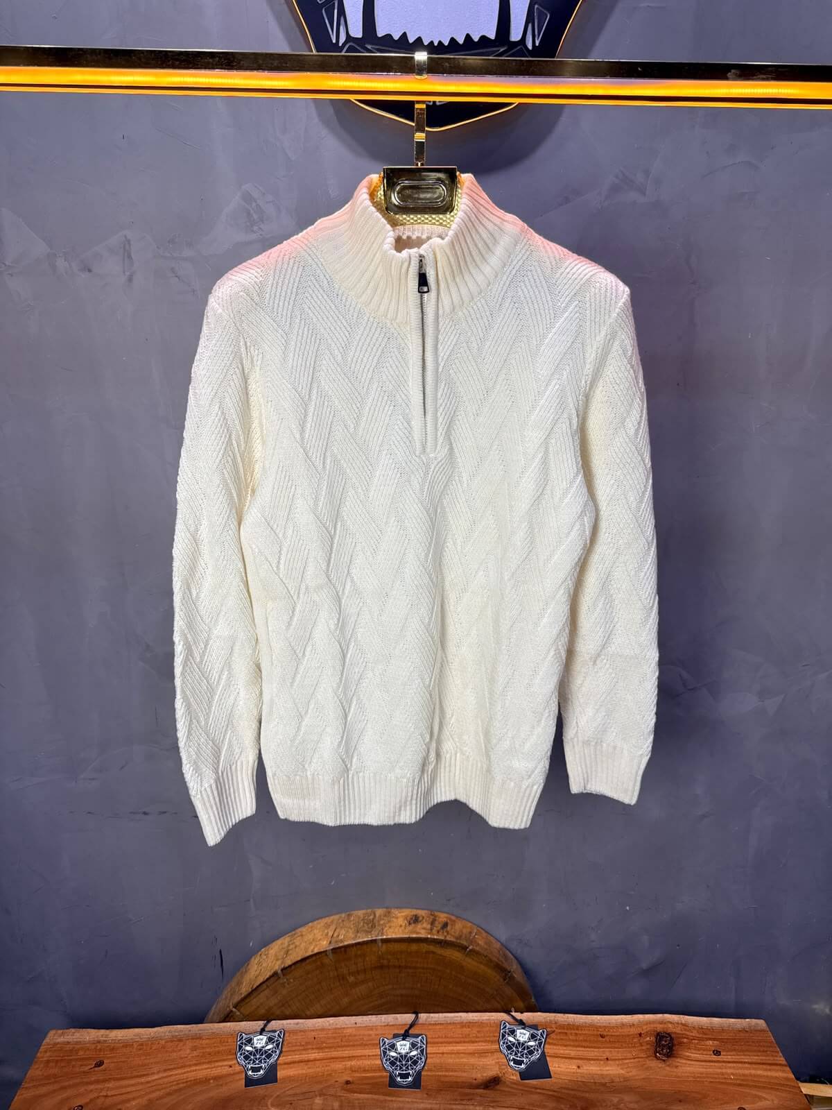 Pull tricot Blanc Regular size 5520