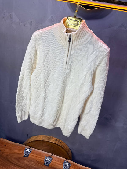 Pull tricot Blanc Regular size 5520
