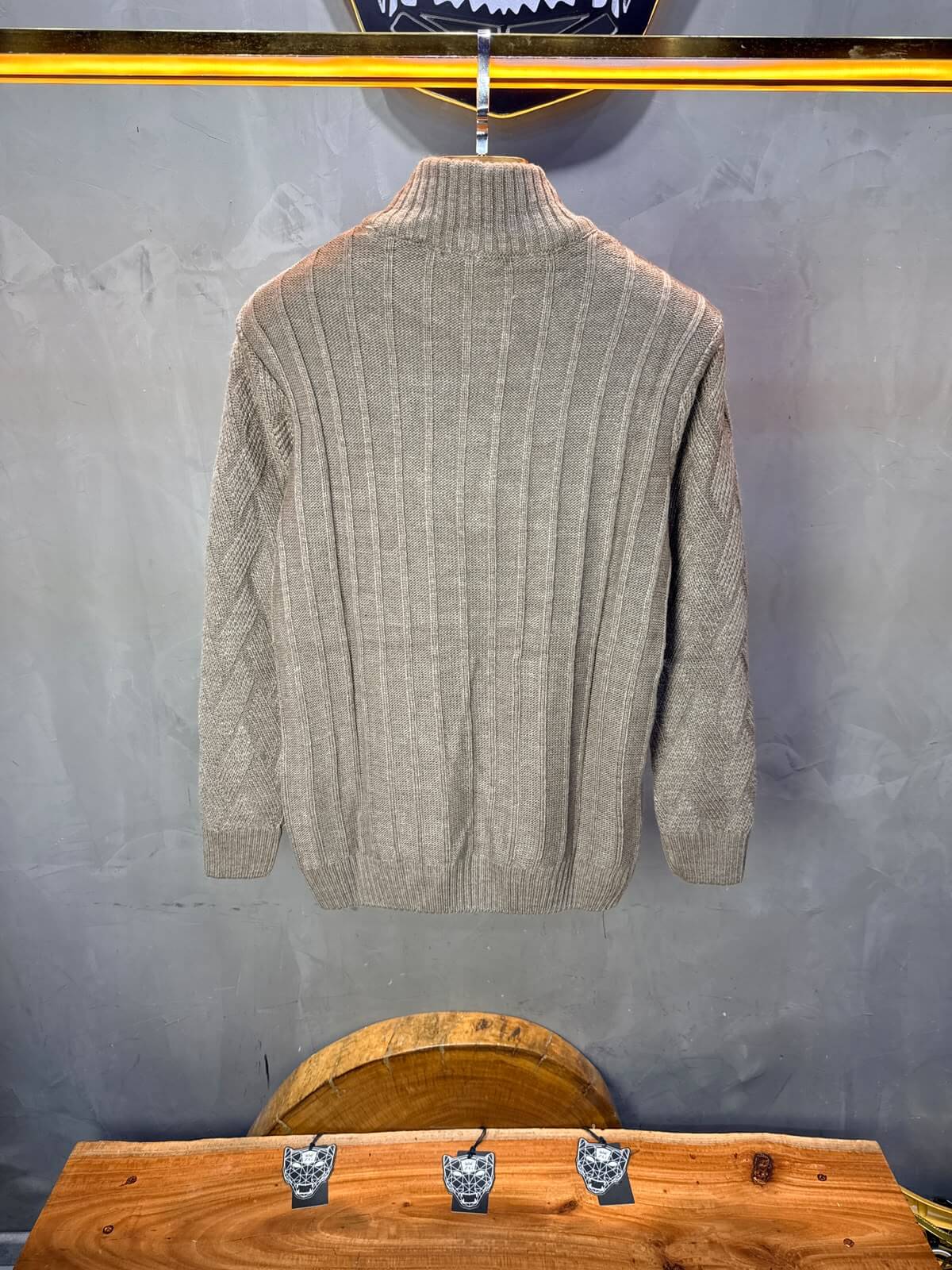 Pull tricot Beige Regular size 5520
