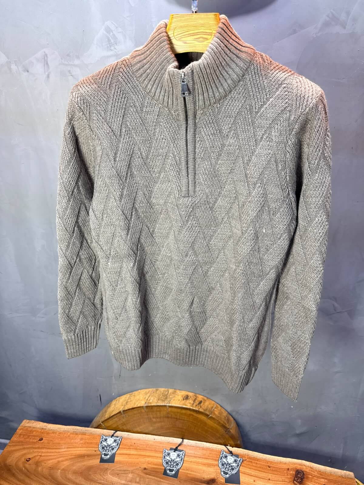 Pull tricot Beige Regular size 5520
