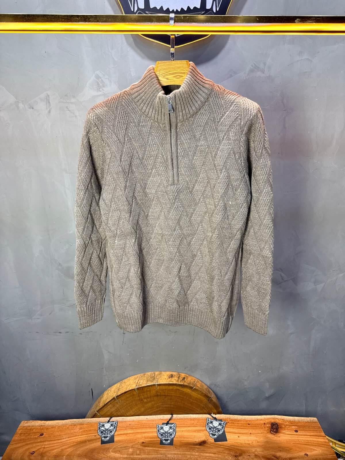 Pull tricot Beige Regular size 5520